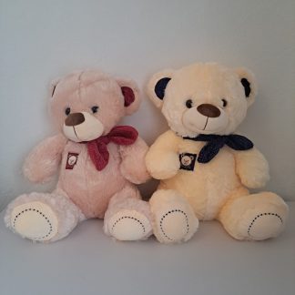 Bär beige mit roter Schleife 40cm